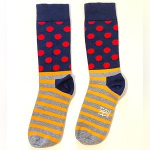 HS By Happy Socks Men's 1 Pair Crew Socks - One Size - New without Tags